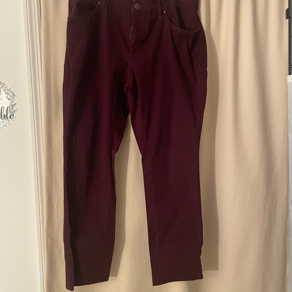 Faded Glory Rich Maroon Trousers